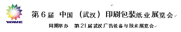 第6屆 中國（武漢）印刷包裝紙業展覽會